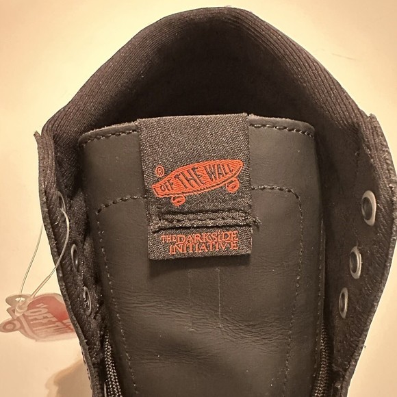 Vans Vault x The Darkside Initiative ComfyCush Sk8-Hi Black Orange Mens Size 8 - Picture 7 of 7